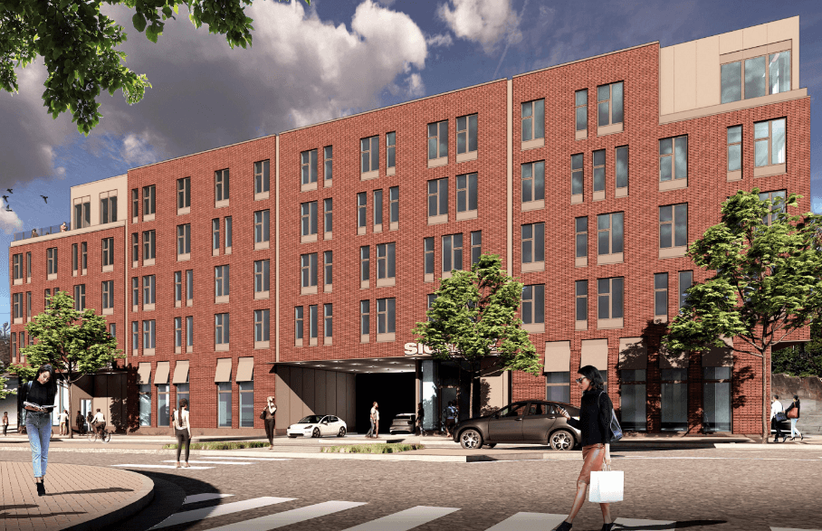 Exterior of 2810 Hillsborough Apartment Complex