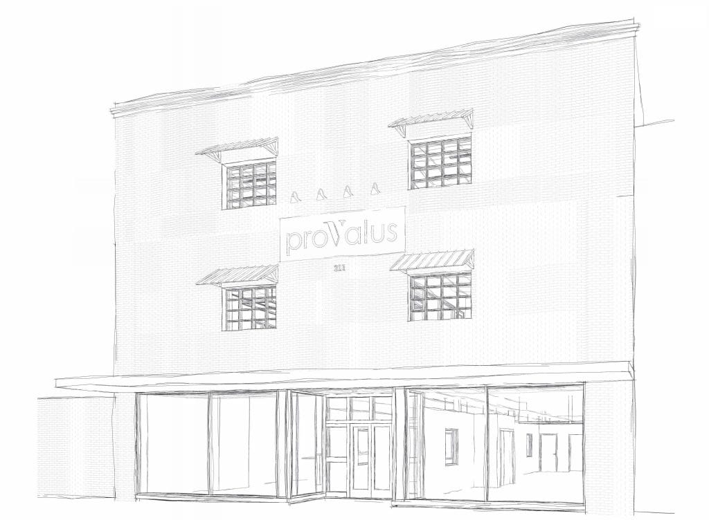 Exterior of Provalus Center of Excellence in Edenton, NC